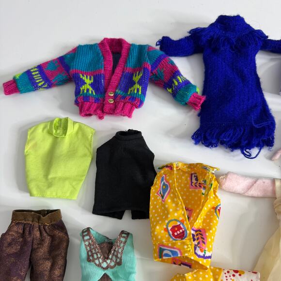 BARBIE Vintage Doll Clothing 60's 70's 80's 90's Accessories Lot 73 Pieces - Picture 10 of 16